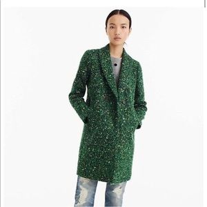 Jcrew Daphne coat green